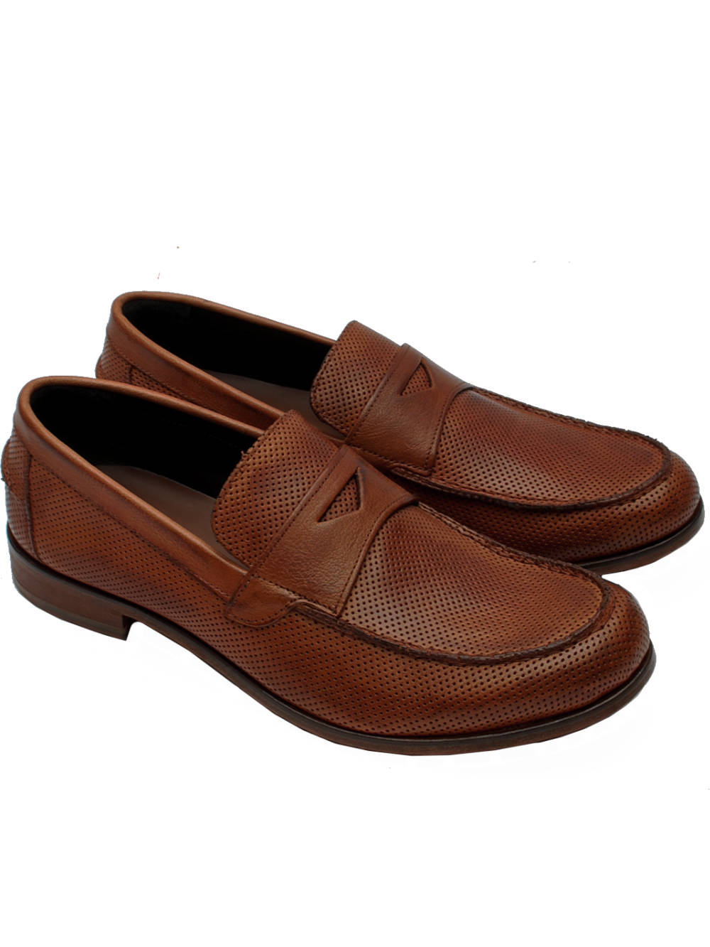 J.P. David Mocassino Microforato 2580/1 Cuoio Pe26