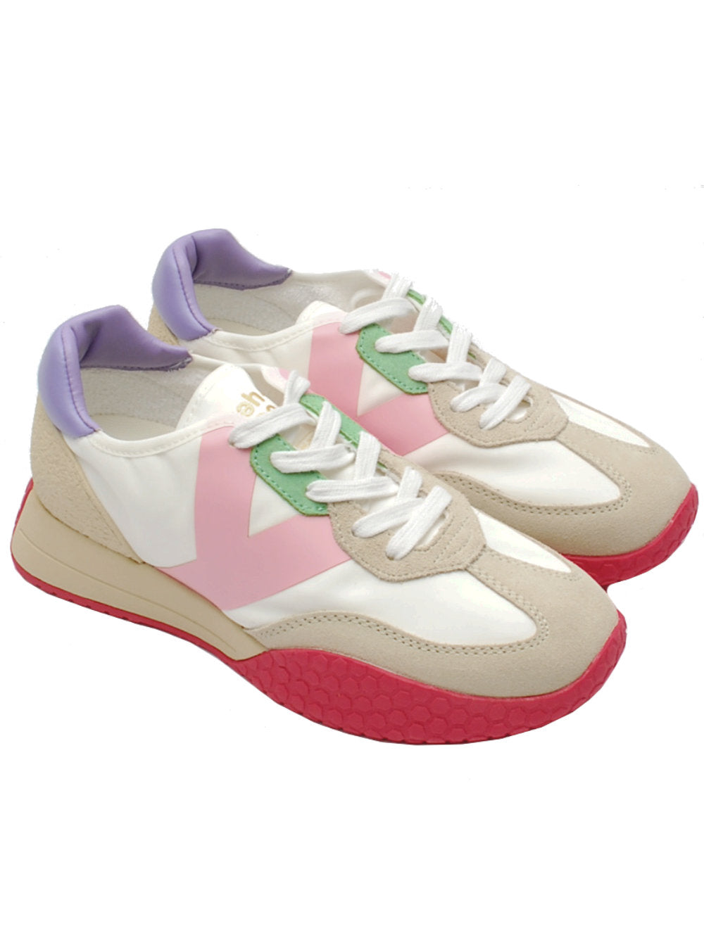 Kehnoo sneaker white pink lilla 9312 pe24