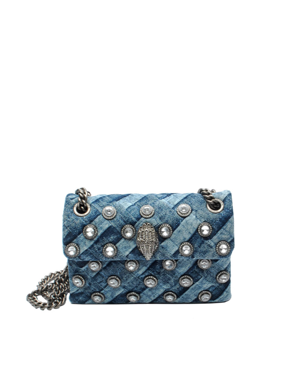 Kurt Geiger borsa Crystals Mini Kensington Bag Denim pe25