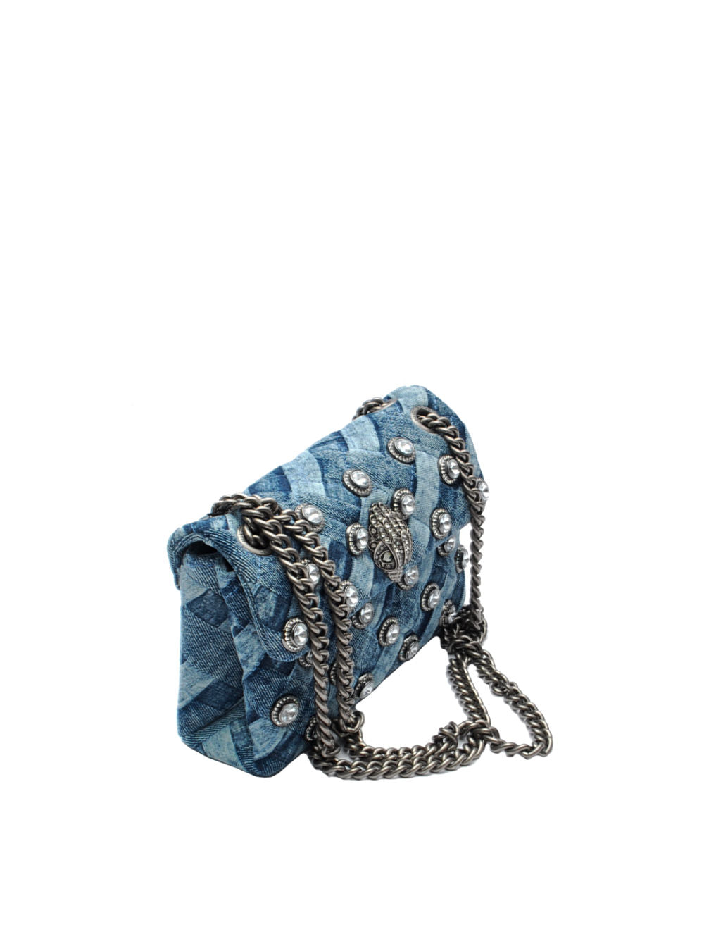 Kurt Geiger borsa Crystals Mini Kensington Bag Denim pe25