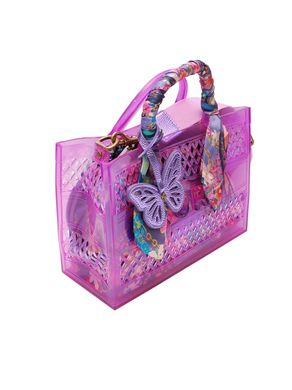 Kurt Geiger borsa Jelly SM Tote Bag 157 Vinile Fuxia Pe26