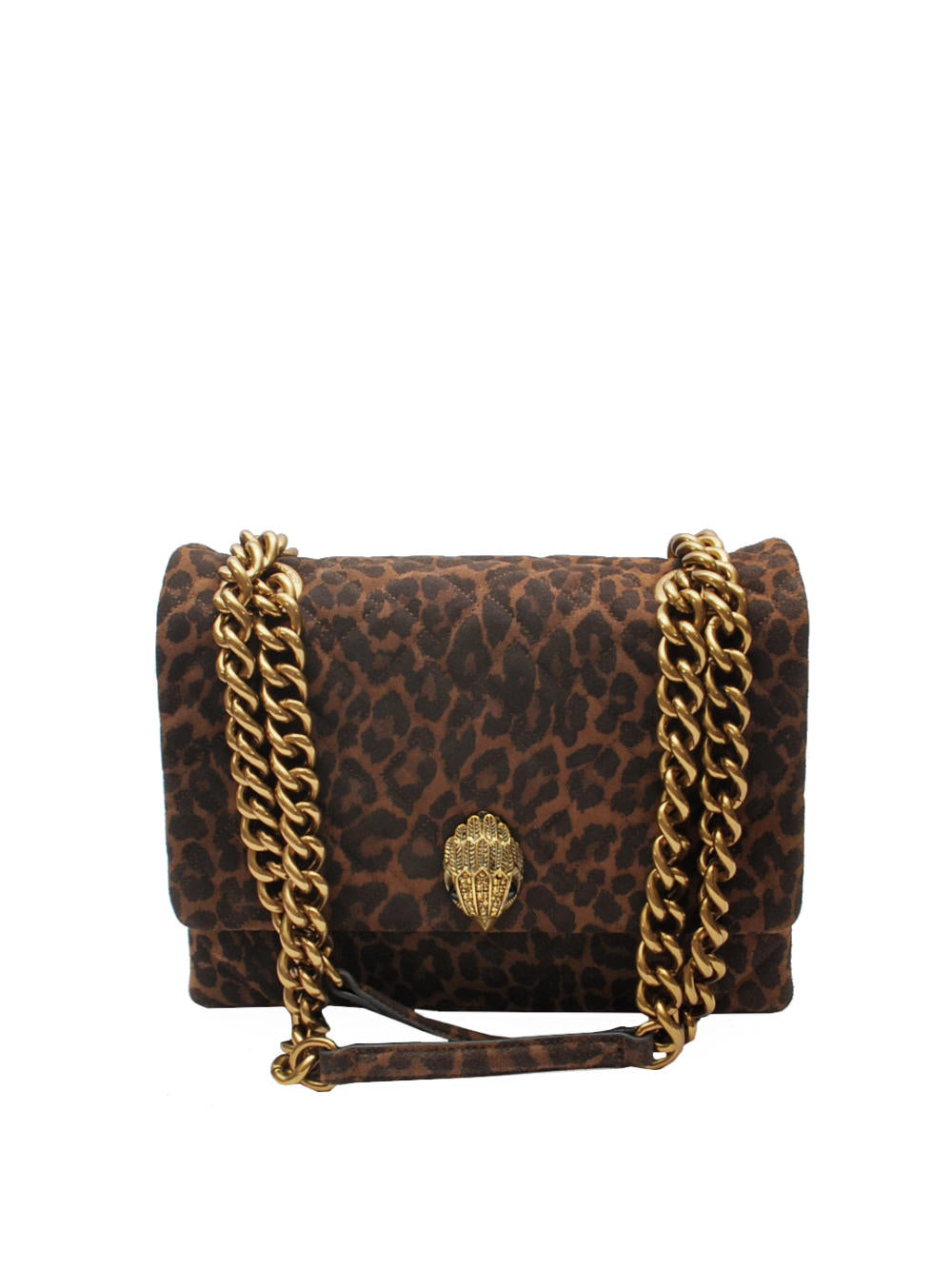 Borsa Donna Kurt Geiger Large Kensington Kurt - DK BRN Comb Ai25 - Calzature Nucca
