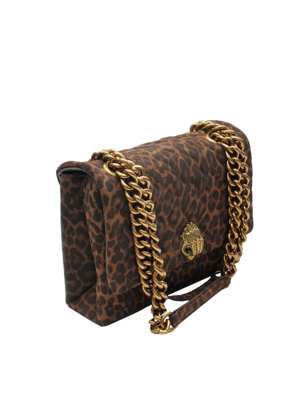 Borsa Donna Kurt Geiger Large Kensington Kurt - DK BRN Comb Ai25 - Calzature Nucca