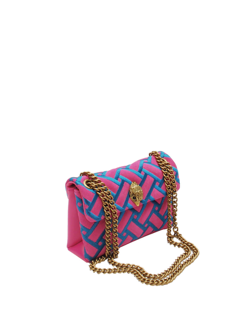 Borsa Donna Kurt Geiger Mini Kensington - Pink Comb Ai25 - Calzature Nucca