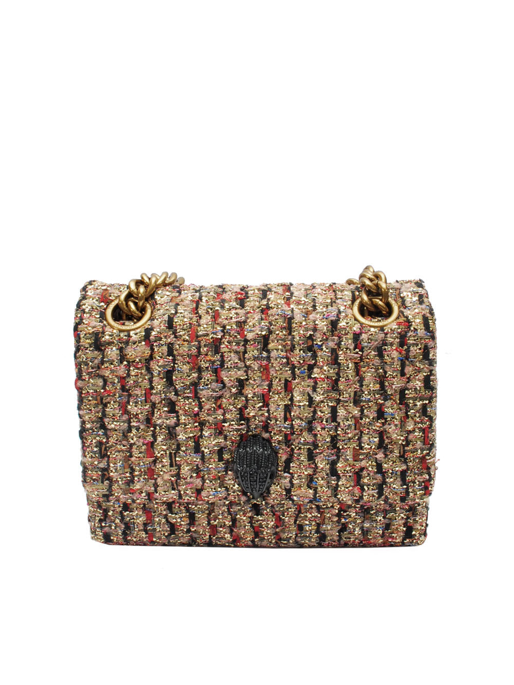 Borsa Donna Kurt Geiger Large Kensington Kurt - Gold Comb Ai25 - Calzature Nucca