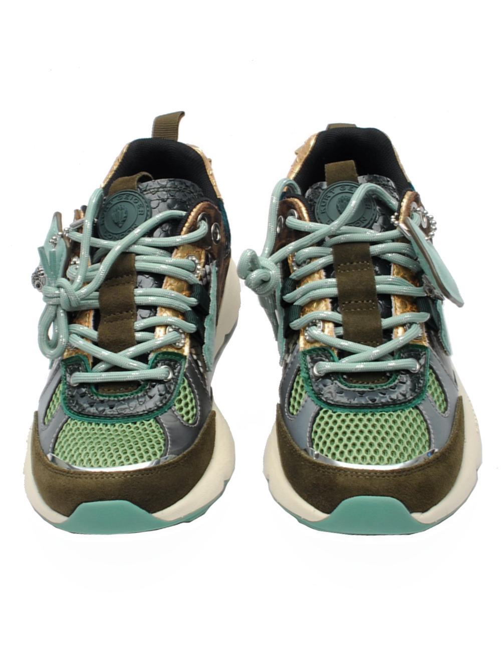 Sneaker Donna Kurt Geiger "Kurt Runner" - Multimateriale Green pe25 - Calzature Nucca