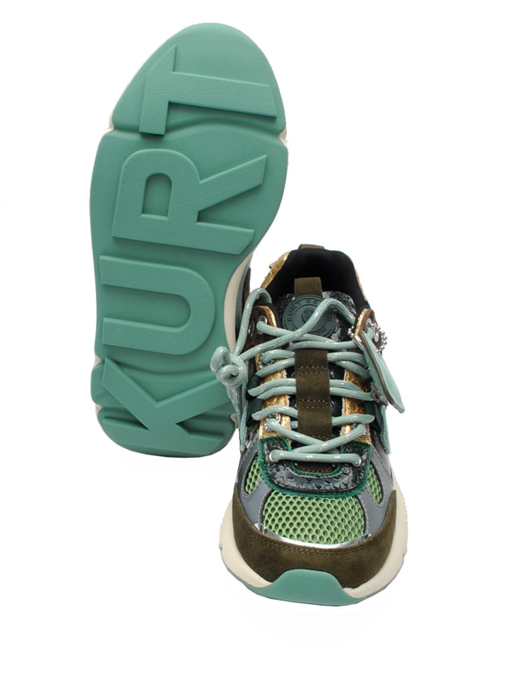 Sneaker Donna Kurt Geiger "Kurt Runner" - Multimateriale Green pe25 - Calzature Nucca