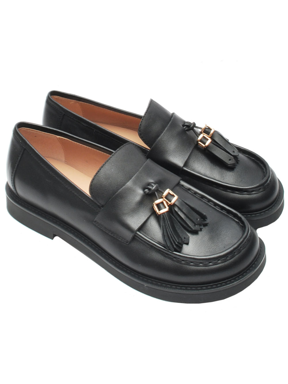 Mocassino Donna Lara Manni - Vitello Nero Ai26