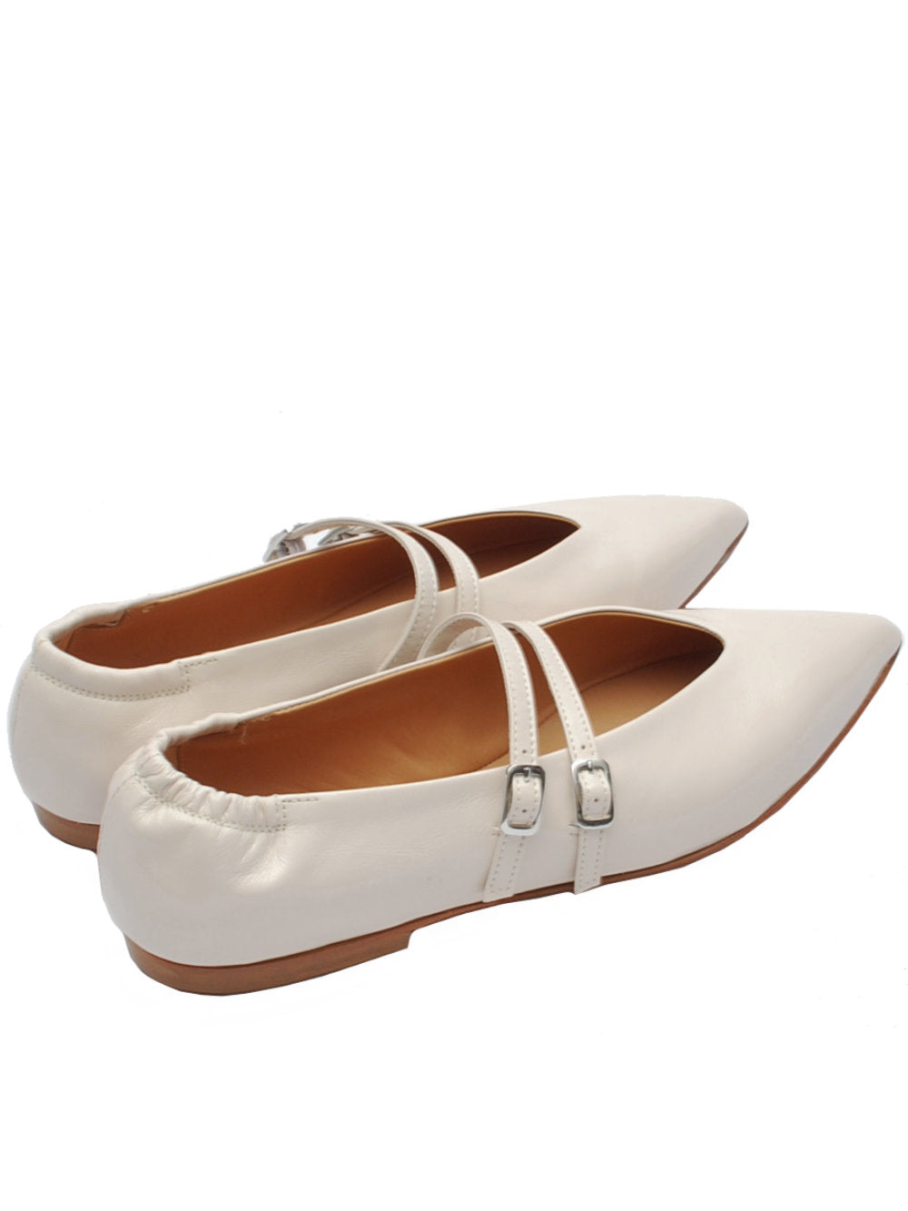 Ballerine Donna Laura Bellariva 9863 Verlux Panna con Cinturini Pe25 - Calzature Nucca