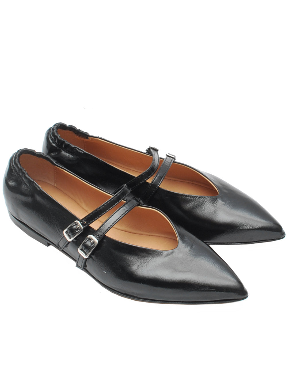 Ballerine Donna Laura Bellariva 9863 Verlux Nero con Cinturini Pe25 - Calzature Nucca