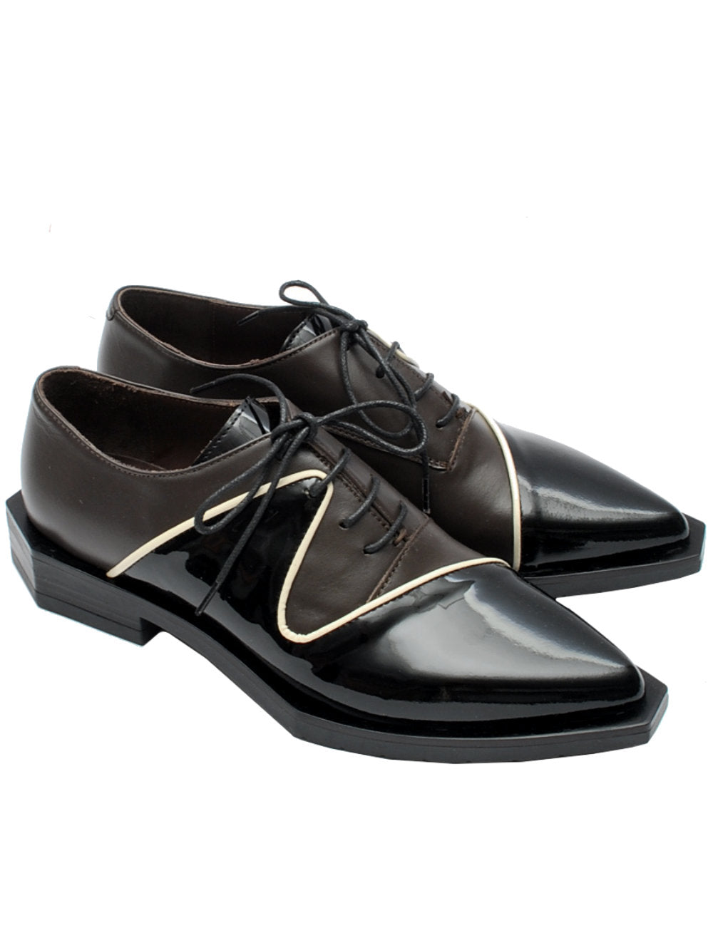 Le Bohemien scarpa allacciata t.moro nera G02 ai24