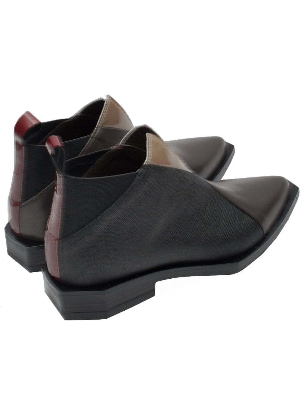 Tronchetto Donna Le Bohemien G36A - Vitello Nero e Moro Ai25 - Calzature Nucca