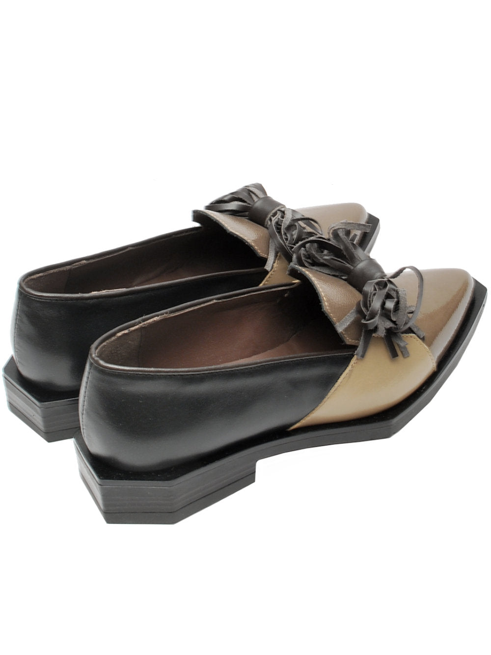Le Bohemien Pantofola G57 Taupe Nero Ai26