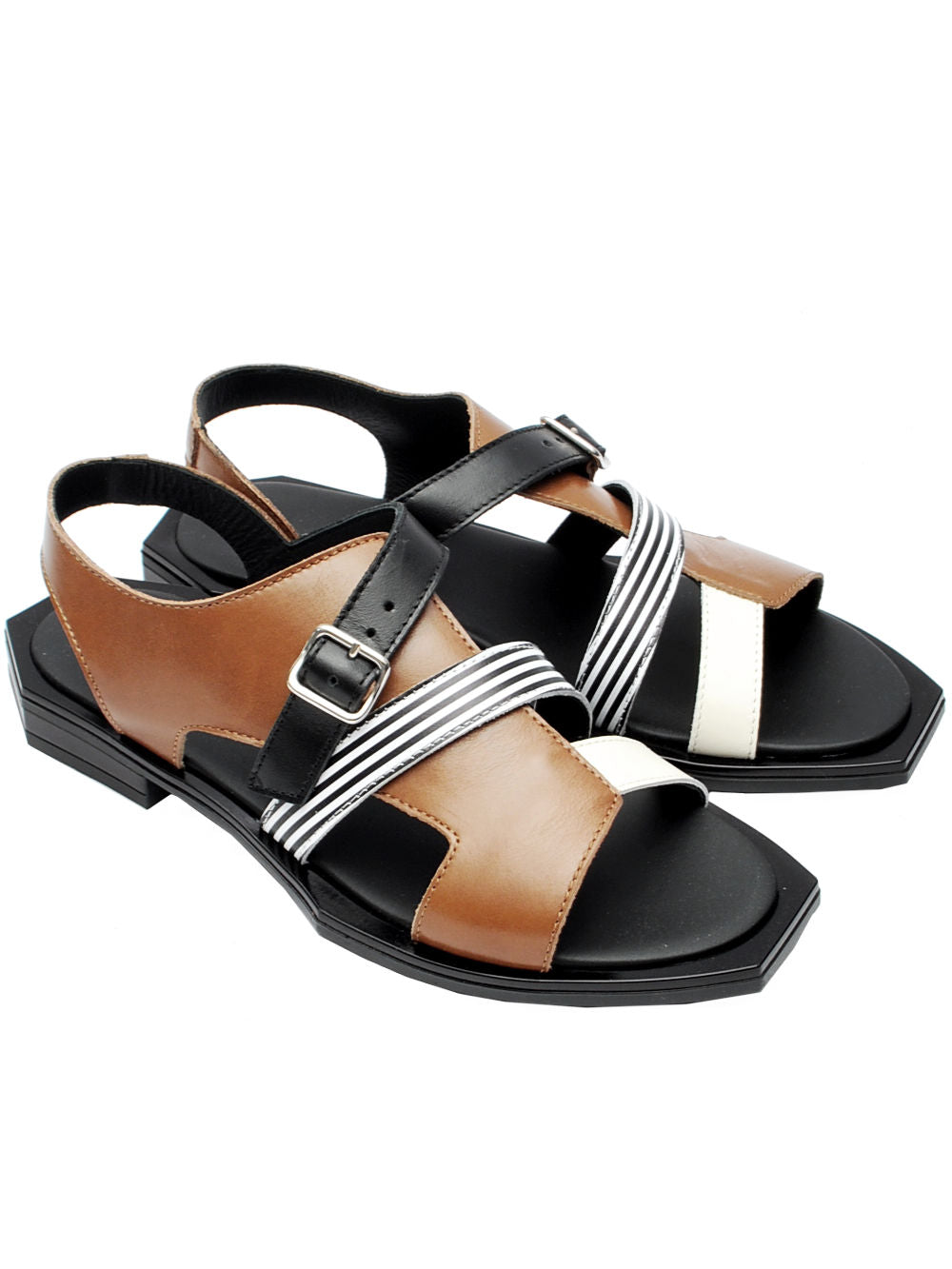 Sandalo Donna Le Bohémien SC35 Nocciola Latte Nero Pe26
