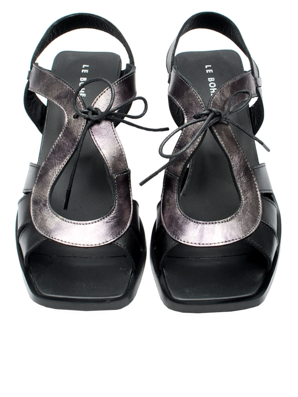 Sandalo Donna Le Bohémien TF5004 Nero Argento Pe26