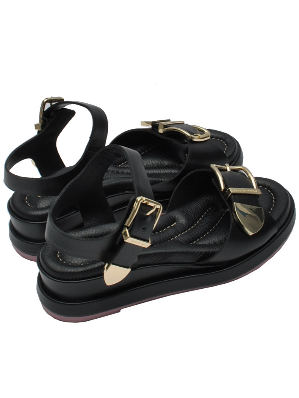 Lorenzo Mari Sandalo Donna Vitello Nero Petunia 08 Pe25 - Made in Italy
