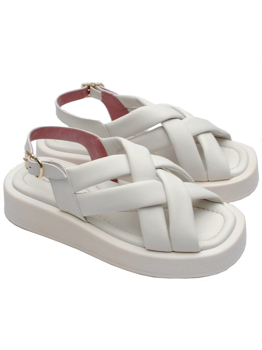 Sandalo Lorenzo Mari Romina 03 in Nappa Bianca - L'Eleganza che Abbraccia il Comfort