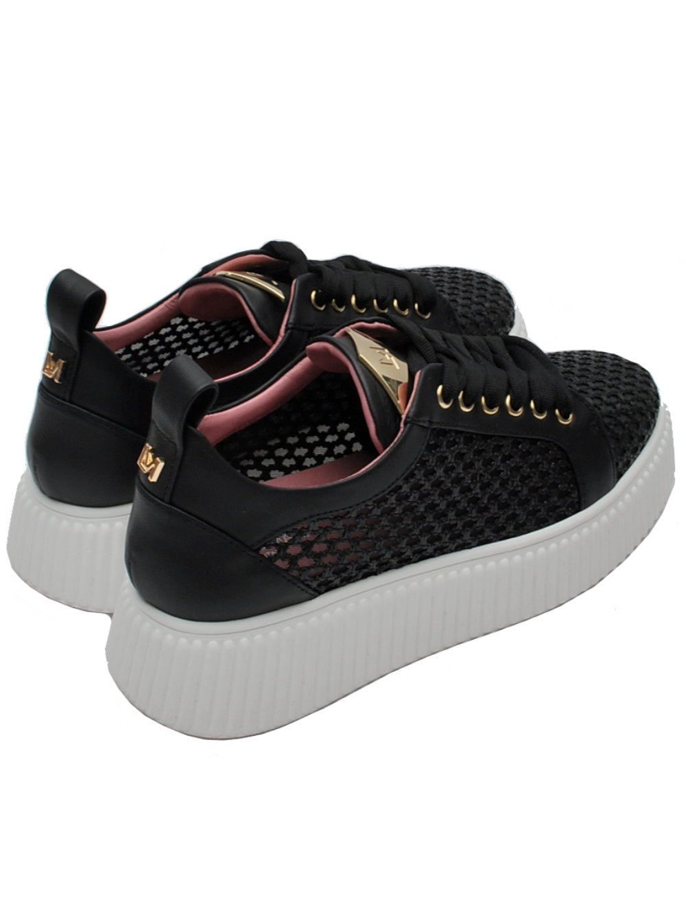 Sneakers Donna Lorenzo Mari Sally 22 Rafia Nera Pe25 - Calzature Nucca