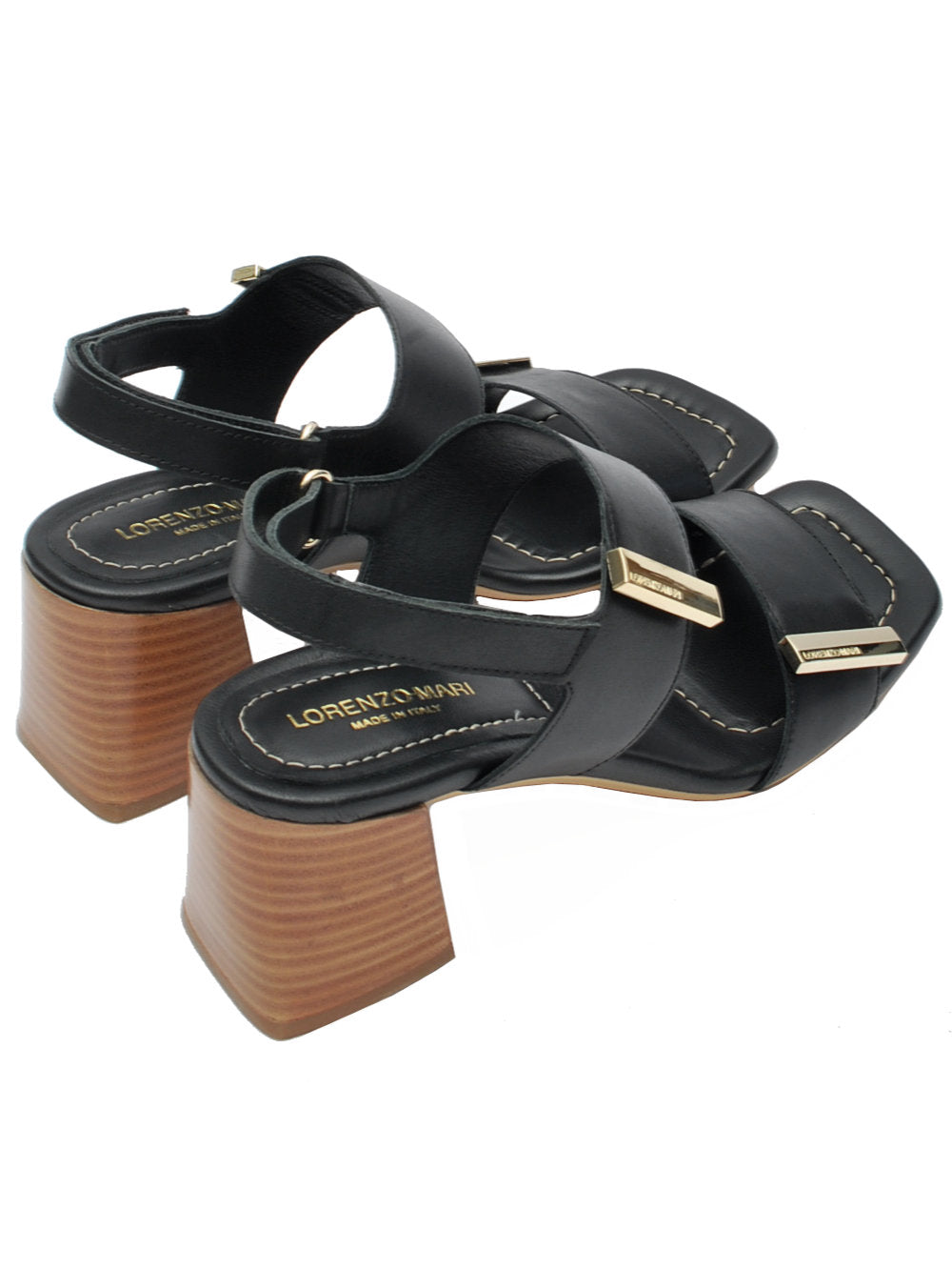 Sandalo Lorenzo Mari Fresia 13 Vitello Nero Pe26
