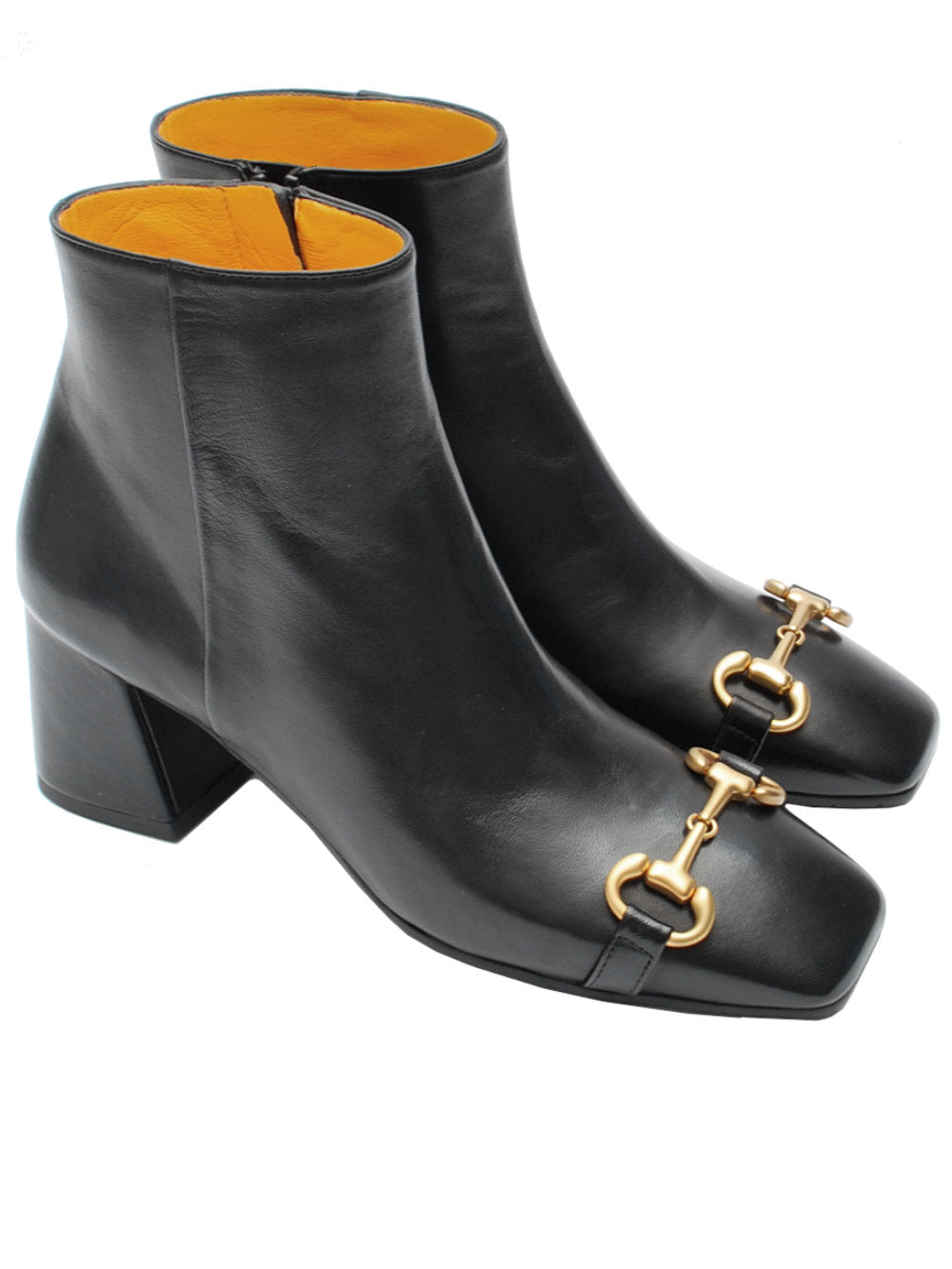 MARA BINI BLACK SQUARE ANKLE BOOT F519 FW22 