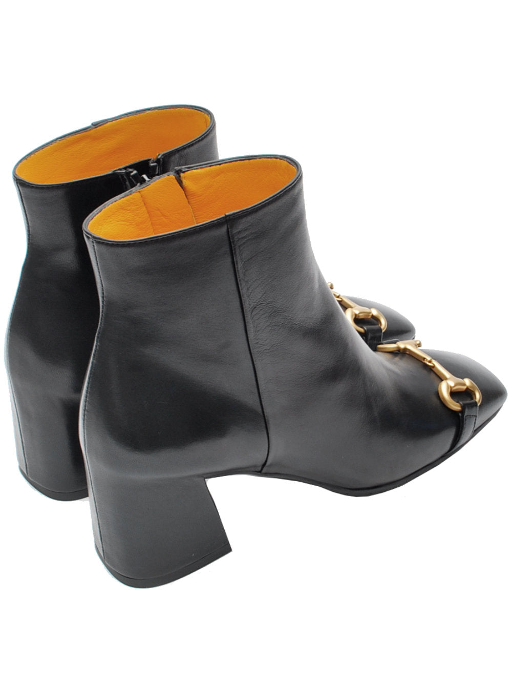 MARA BINI BLACK SQUARE ANKLE BOOT F519 FW22 