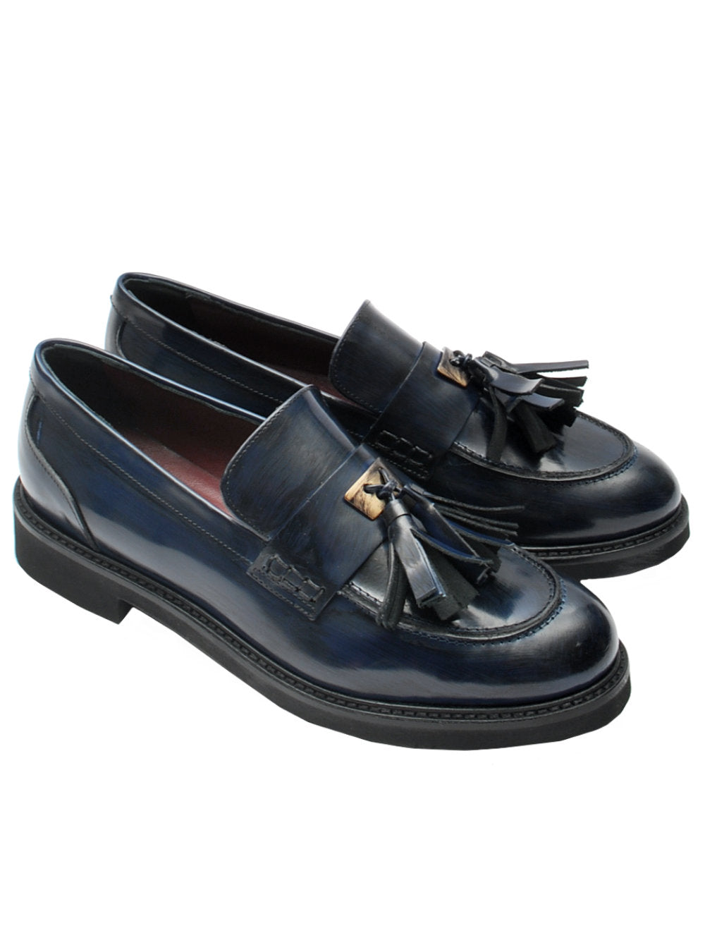 Mocassino Donna Midare Art. 308 - Spazzolato Blu Ai25 - Calzature Nucca