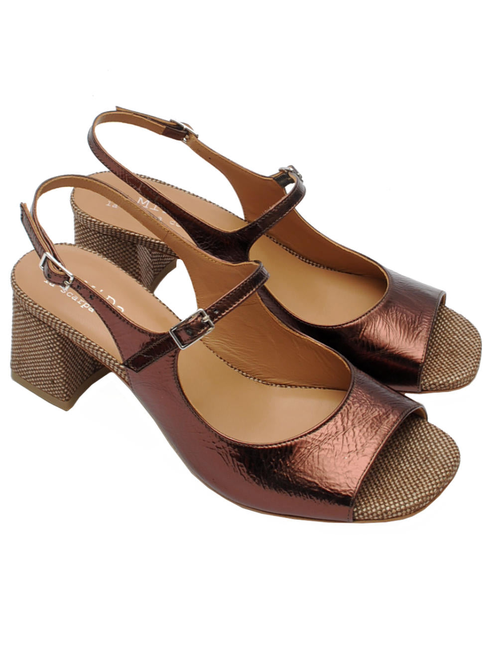 Sandalo Midare 9003 Metallizzato Testa di Moro Pe26