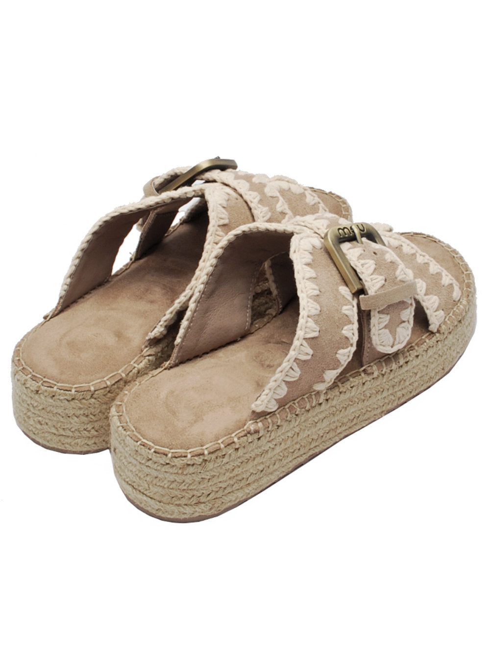 Ciabatte Mou Jute Sandal Taupe: Stile bohemien-chic e comfort naturale