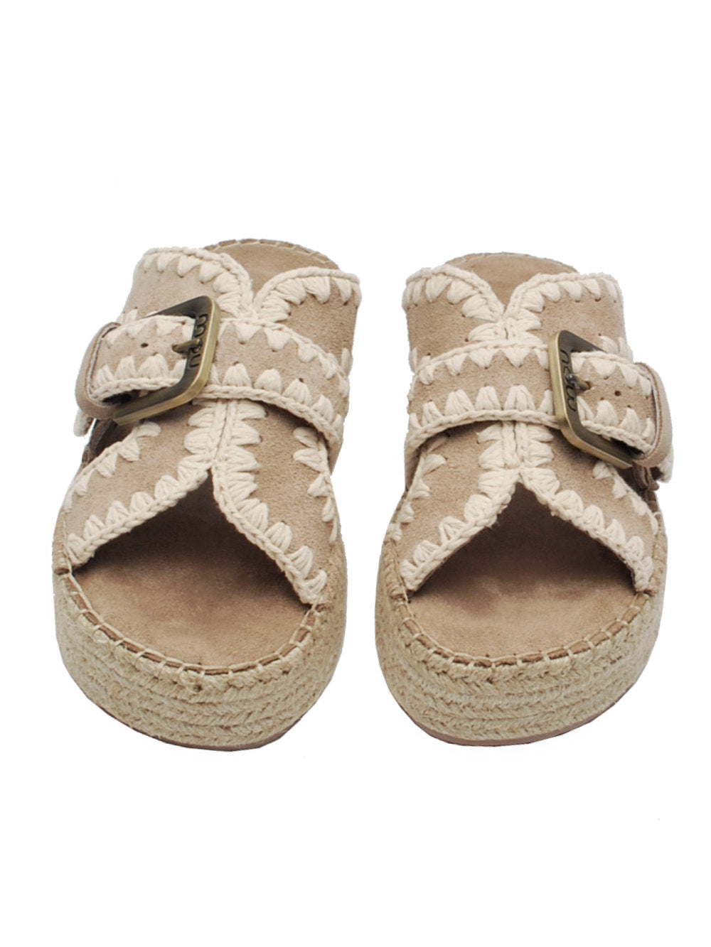 Ciabatte Mou Jute Sandal Taupe: Stile bohemien-chic e comfort naturale