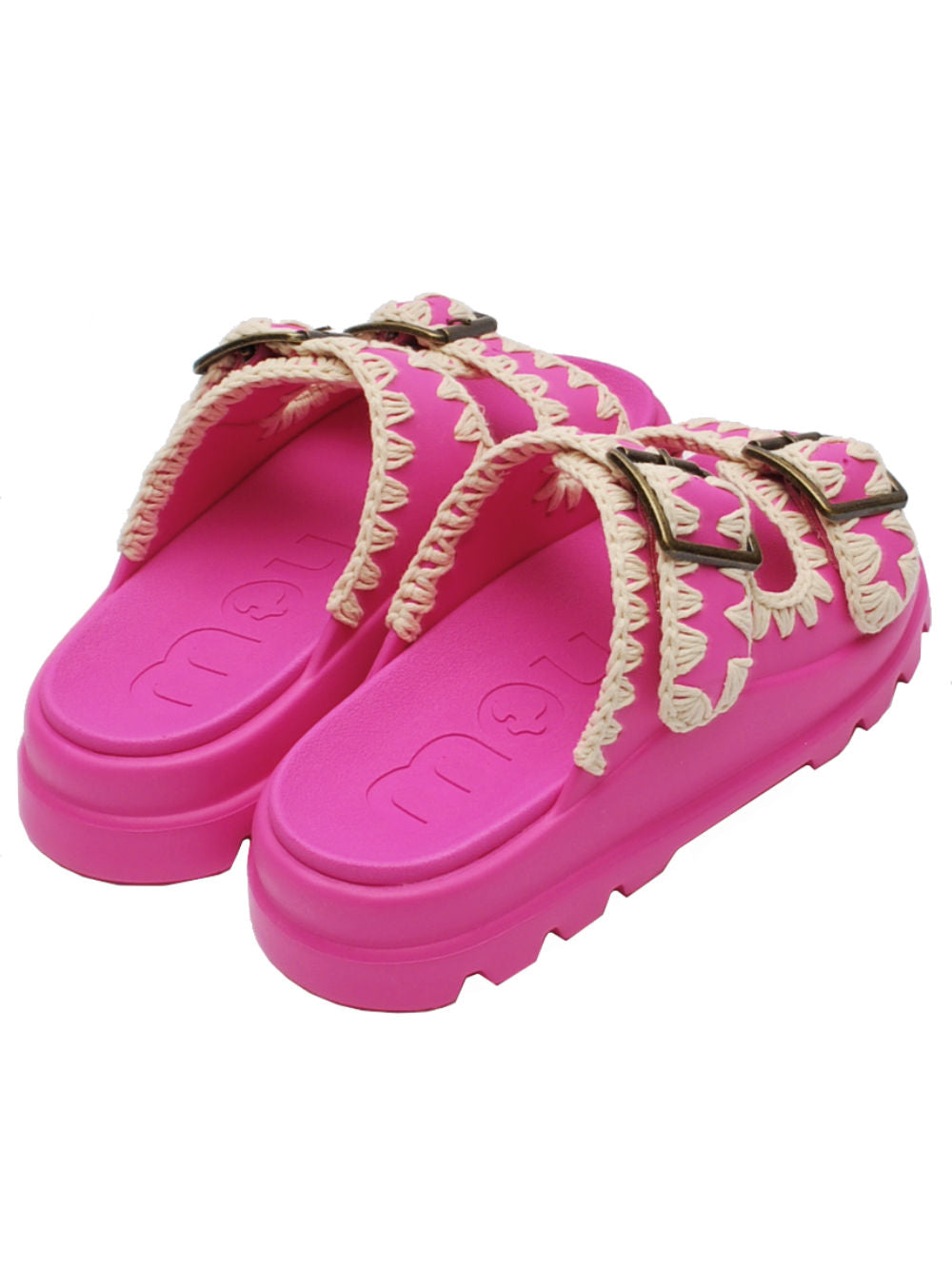 Ciabatte Mou Eva One Piece Slide Two Buckle Fuxia: Leggerezza e comfort per ogni occasione