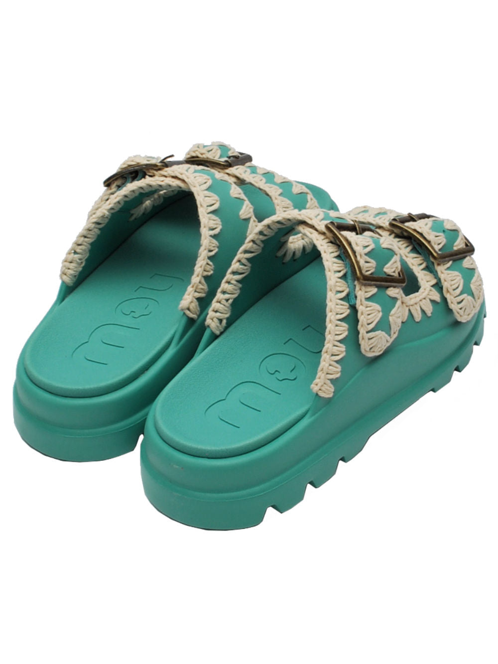 Ciabatte Mou Eva One Piece Slide Two Buckle Lagoon: Leggerezza e comfort per ogni occasione