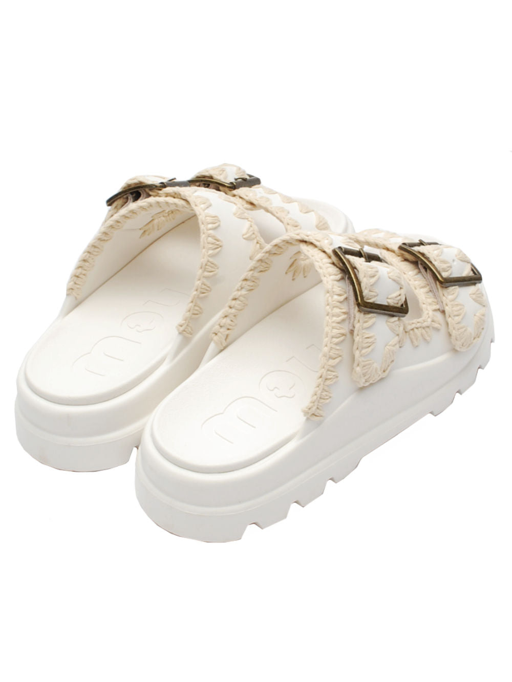 Ciabatte Mou Eva One Piece Slide Two Buckle White: Leggerezza e comfort per ogni occasione