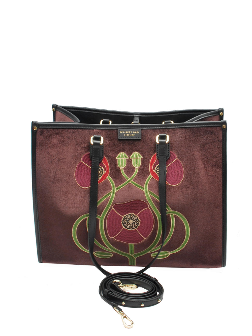 Borsa Donna My Best Bag "Atena Herbarium" F1 MYB 1005 - Poppy Ai25 Calzature Nucca