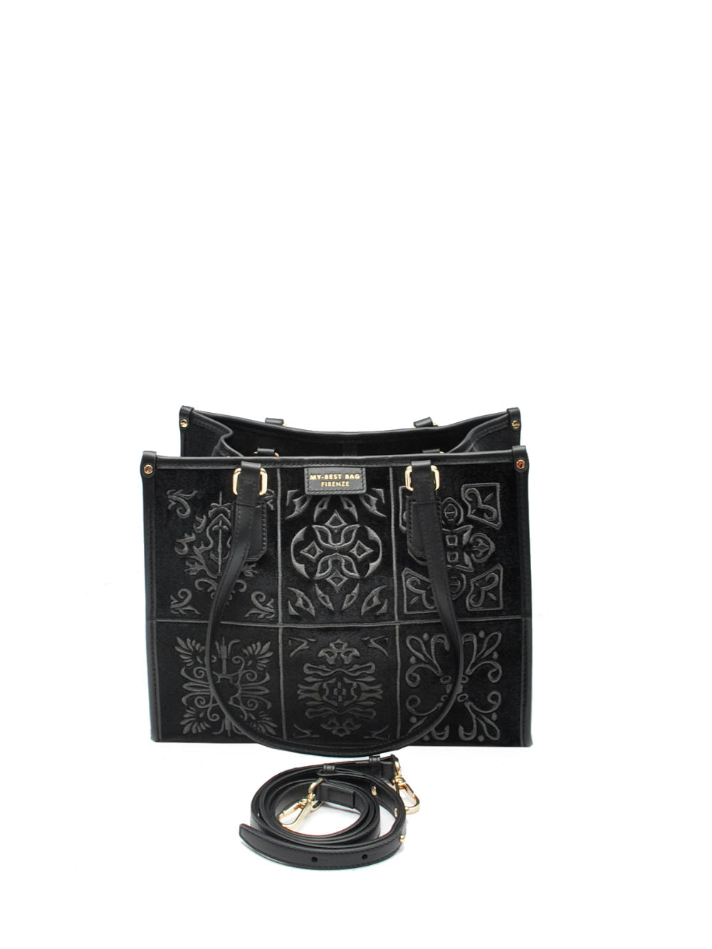 Borsa Donna My Best Bag "Atena Lisbona" F1 MYB 1002 - Black Ai25 Calzature Nucca