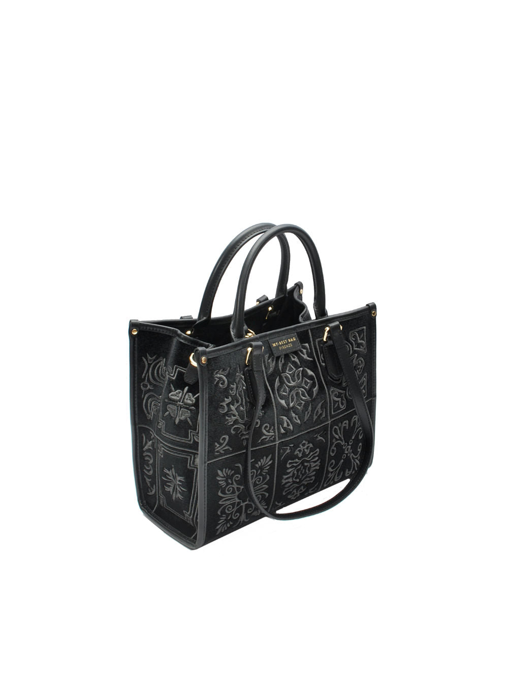 Borsa Donna My Best Bag "Atena Lisbona" F1 MYB 1002 - Black Ai25 Calzature Nucca