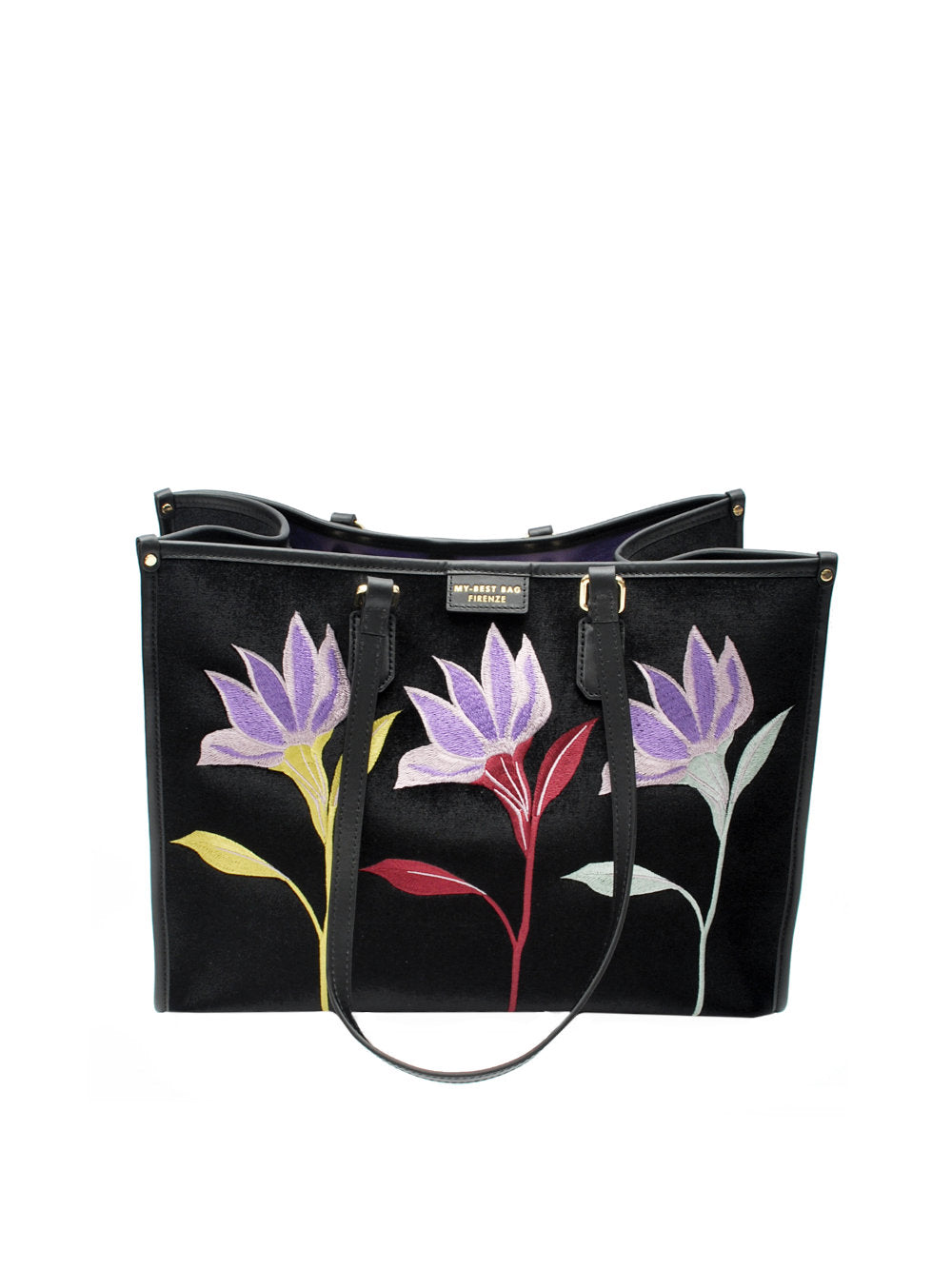 My Best Bag borsa Athena Essence 3008 Black Flower Ai26