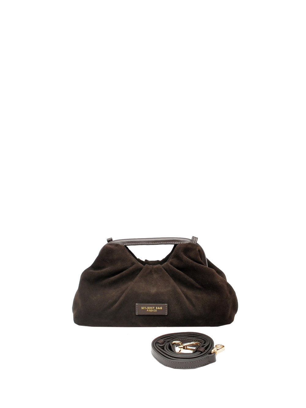 My Best Bag borsa Janine Suede 3027 Suede Dark Brown Ai26