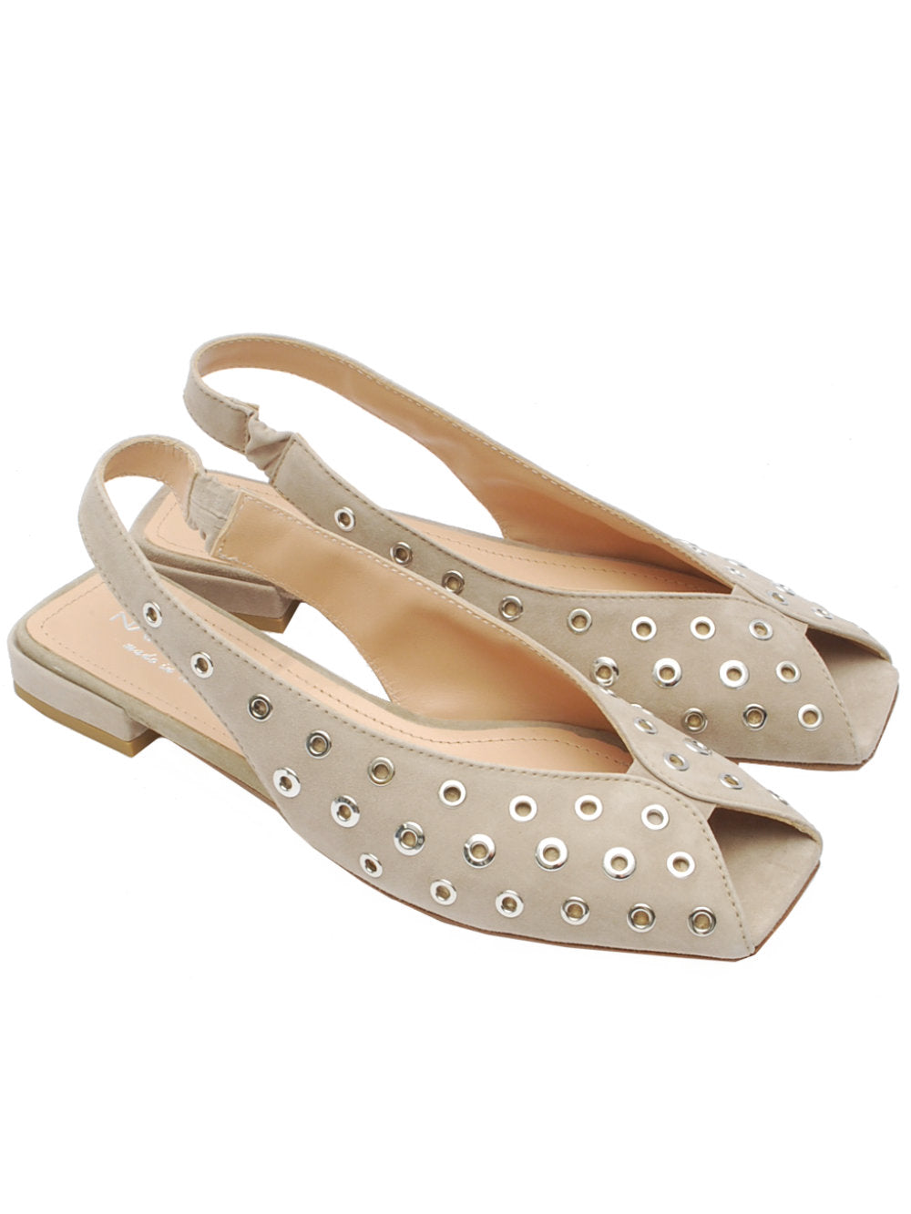 Sandalo Donna Napoleoni A1615 Camoscio Tortora Pe26