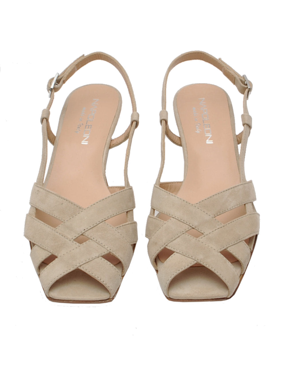 Sandalo Donna Napoleoni A3675 Camoscio Tortora Pe26