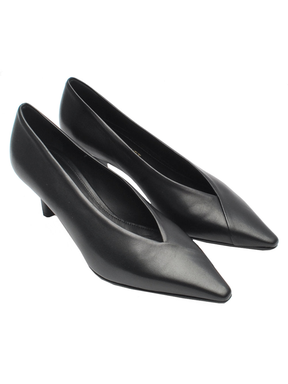 Décolleté Nicole Bonnet 2787 - Tacco 5cm in Nappa Nera Ai25 - Calzature Nucca