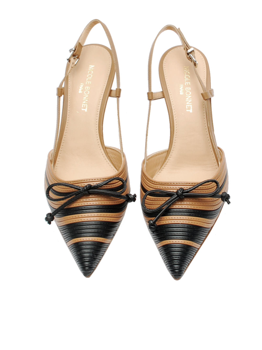 Slingback Donna Nicole Bonnet 3152 Nappa Legno pe26