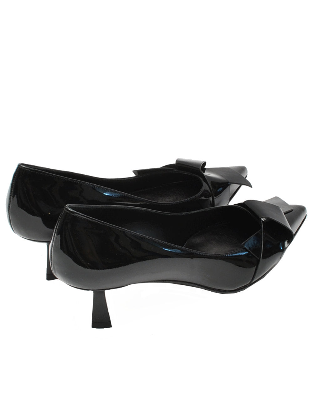 Décolleté Nicole Bonnet 3348 - Tacco 5cm in Vernice Nera Ai26