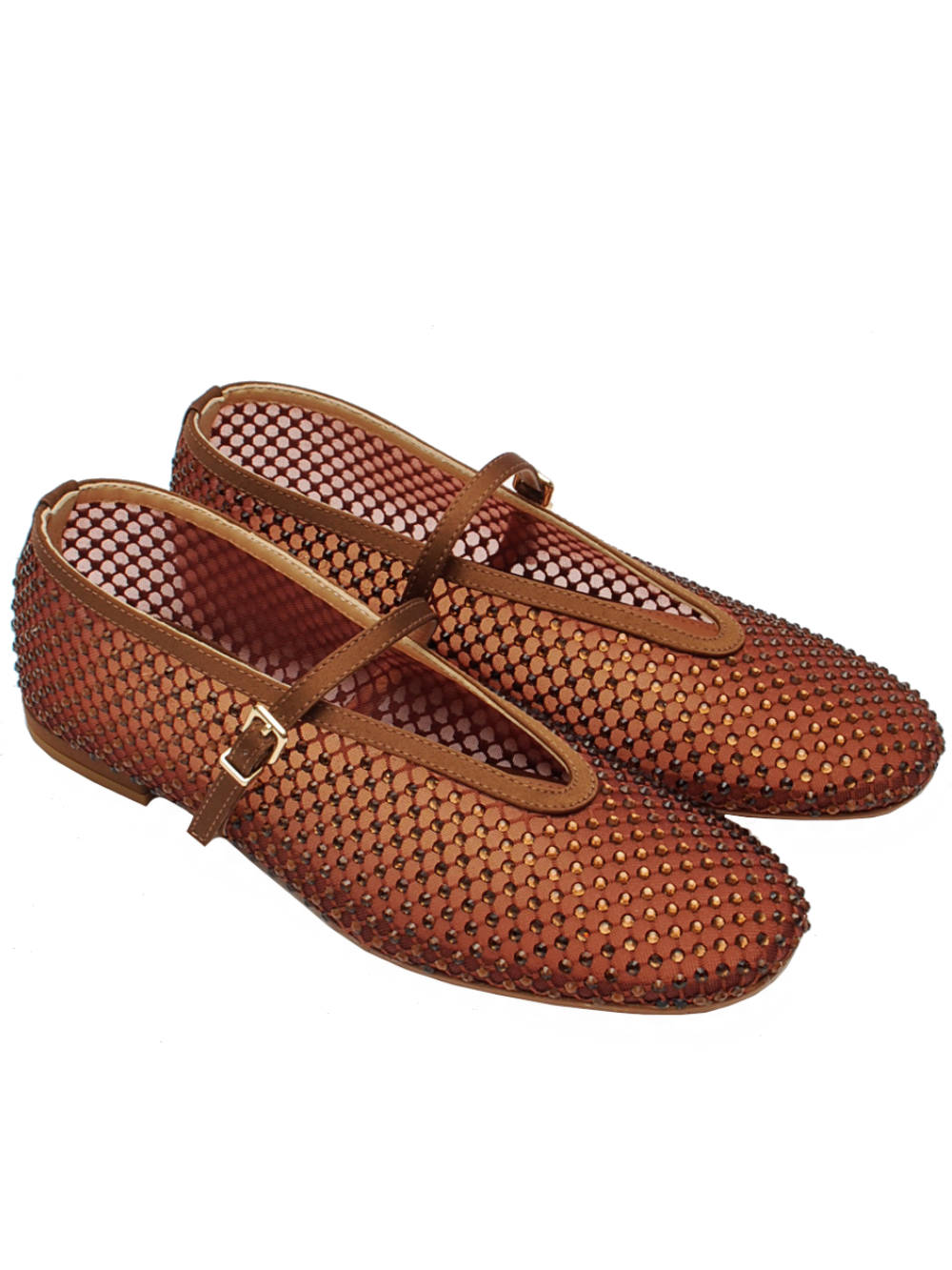 Ballerine Donna Nicole Bonnet 3084 Raso Marrone pe26