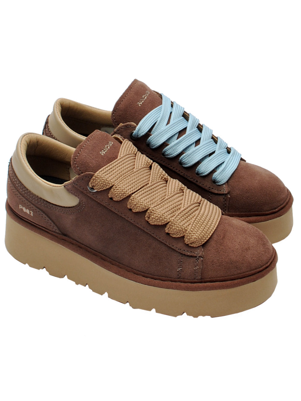 Sneaker Donna Panchic P003 Lace Up Suede Brown Ai25 - Calzature Nucca