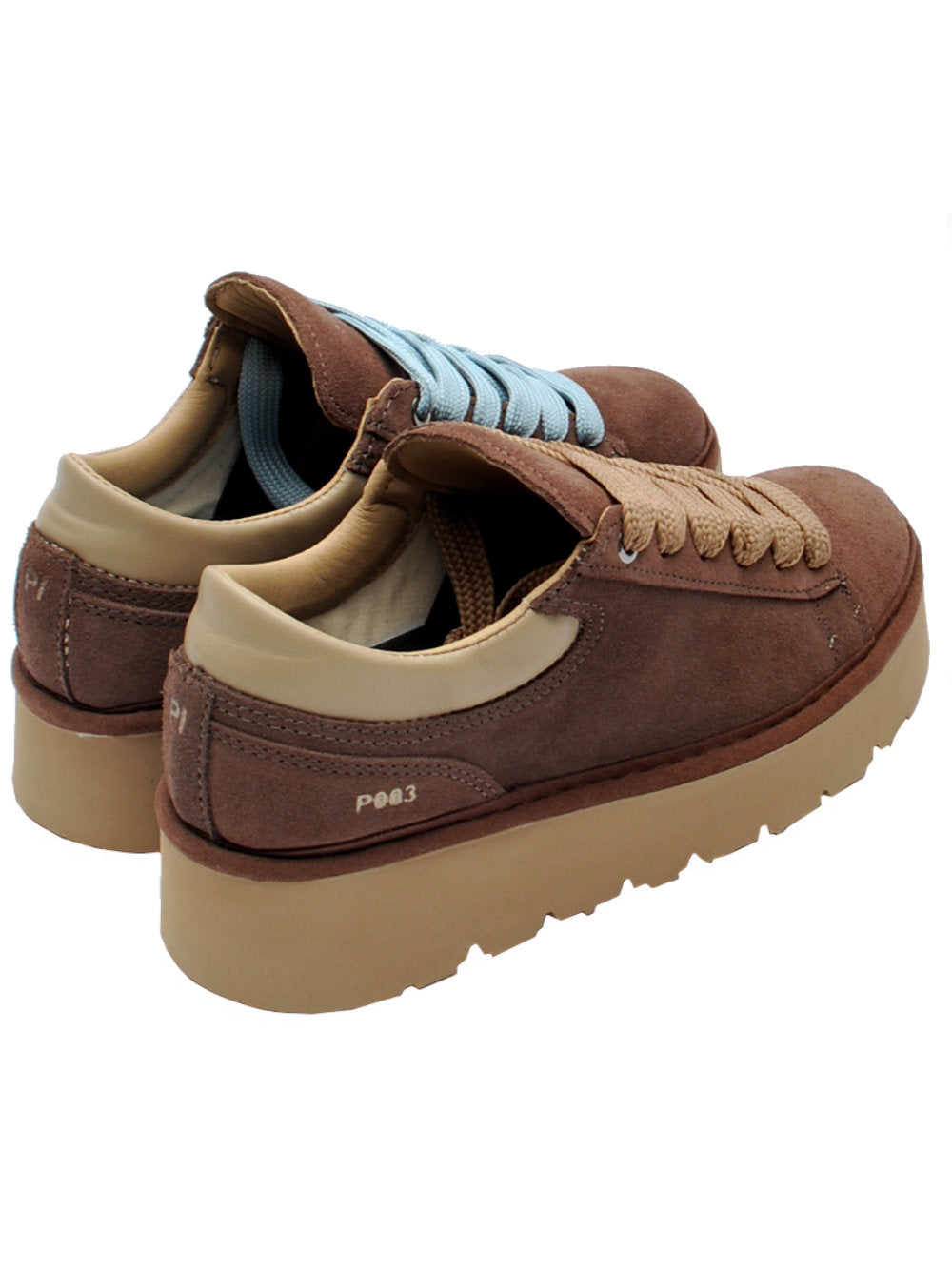 Sneaker Donna Panchic P003 Lace Up Suede Brown Ai25 - Calzature Nucca