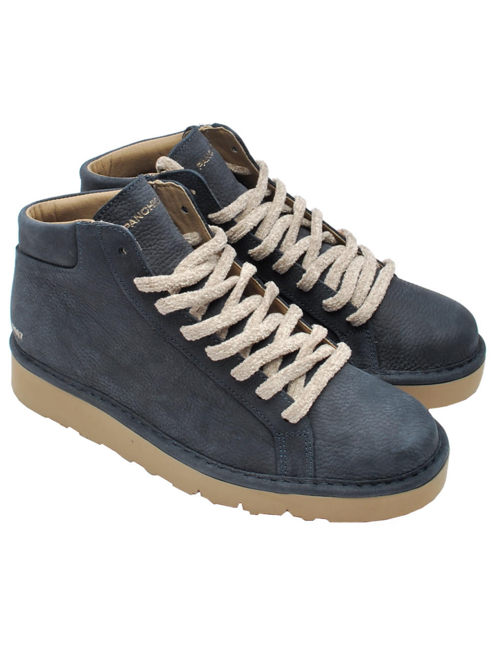 Polacchino Uomo Panchic P007 Ankle Boot - Nabuk Blue ai25 - Calzature Nucca