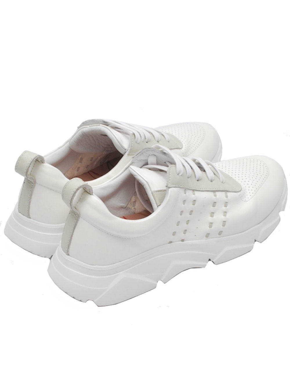 Sneaker Donna Piero Casari Lucia Nappa Bianca Pe25 - Calzature Nucca