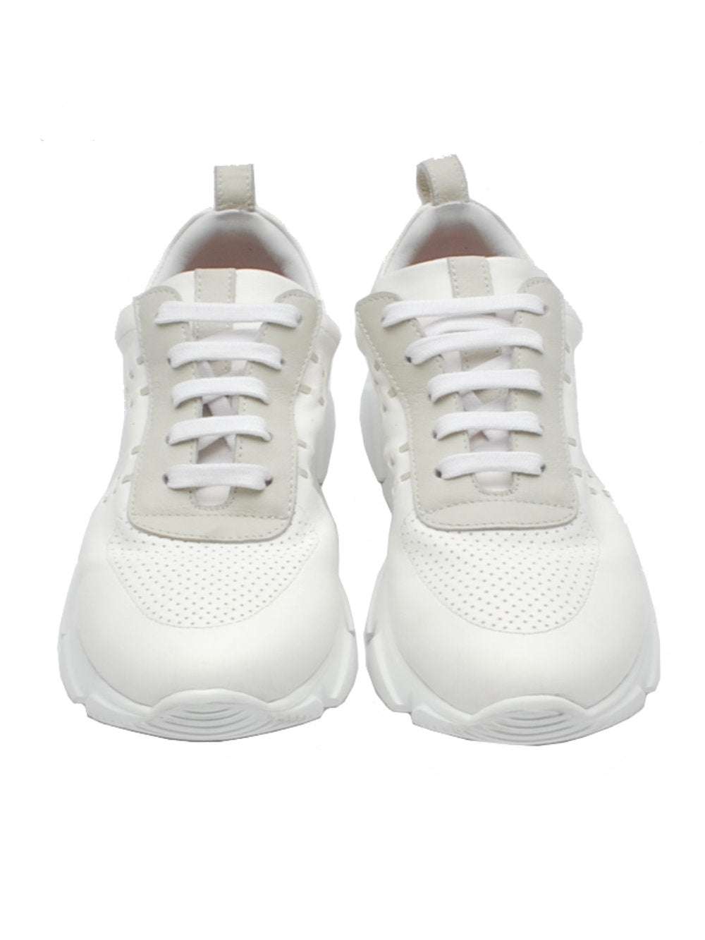 Sneaker Donna Piero Casari Lucia Nappa Bianca Pe25 - Calzature Nucca