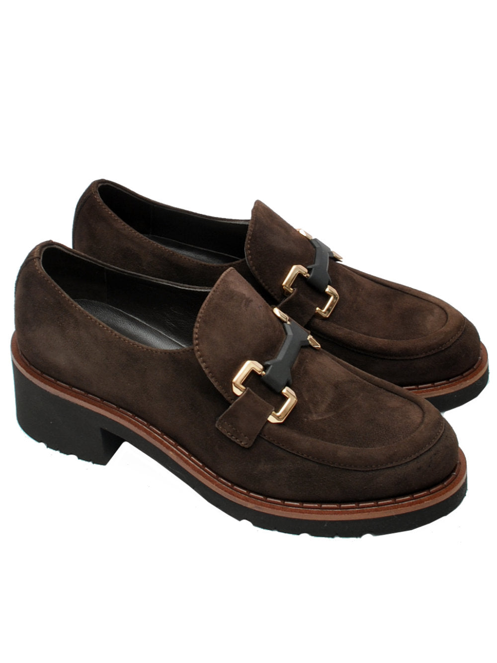 Mocassino Donna Piero Casari 726 - Camoscio Moro Ai26