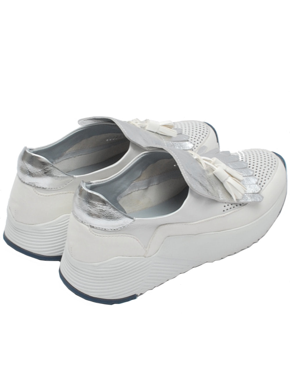 Sneaker Donna Piero Casari Silvana Nappa Bianca Pe25 - Calzature Nucca